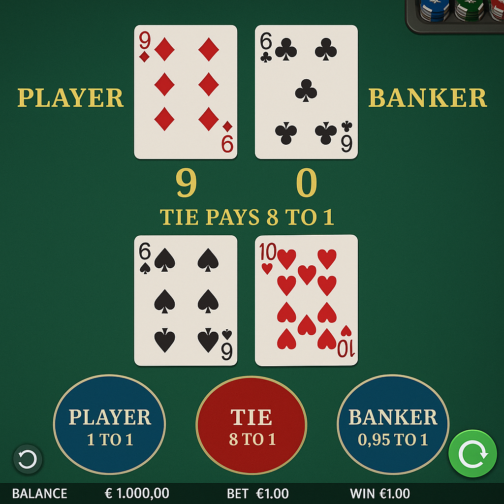 CrownPlay - Baccarat Table Game - Jeux Casino